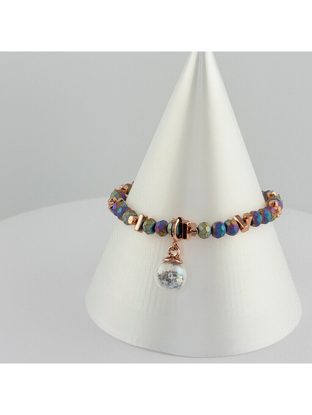 Bomb Party Single Stack Bracelet - on Rose Gold #8